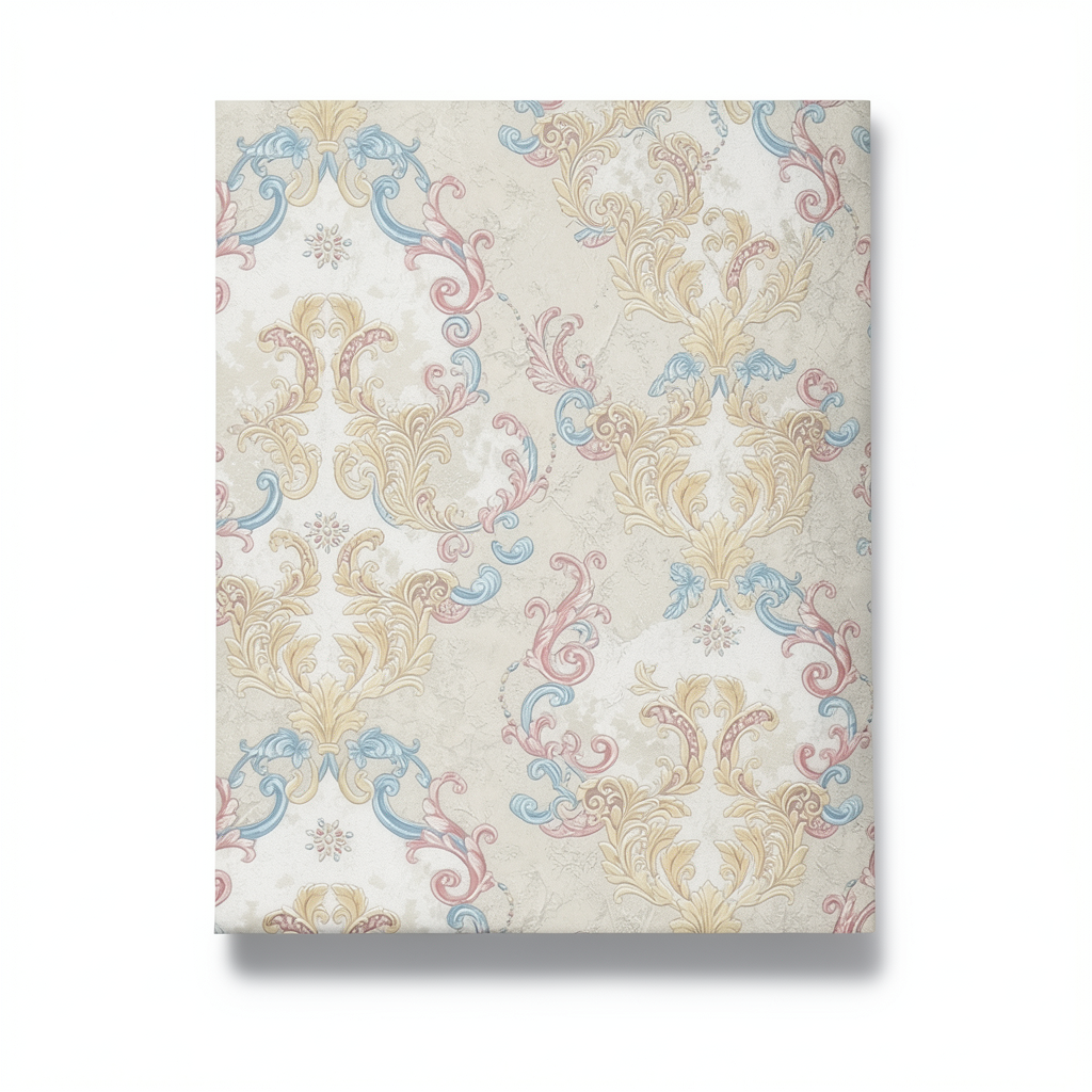 Italian Wallpaper Classic Design Size 10m x 1.06m, Pale Beige