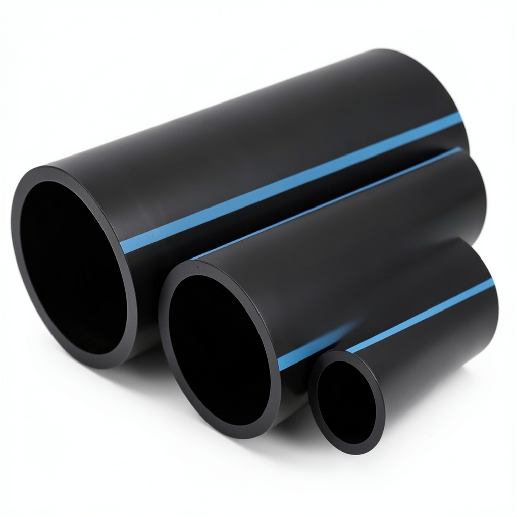 NPF HDPE Pipes Nominal Pressure 4 Bar Outside Diameter 280 mm Thickness 5.5 mm Black