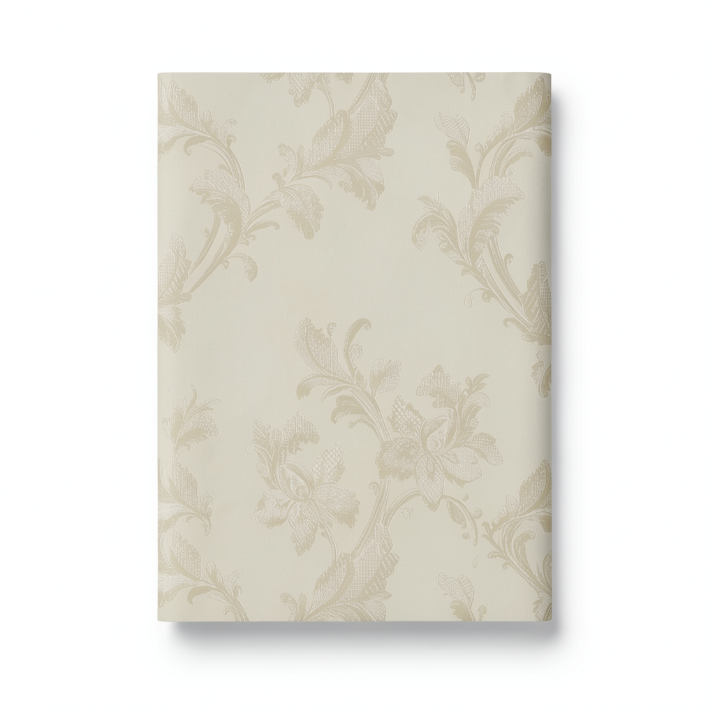 Italian Floral Wallpaper 10m x 0.73m Beige, Model 56809