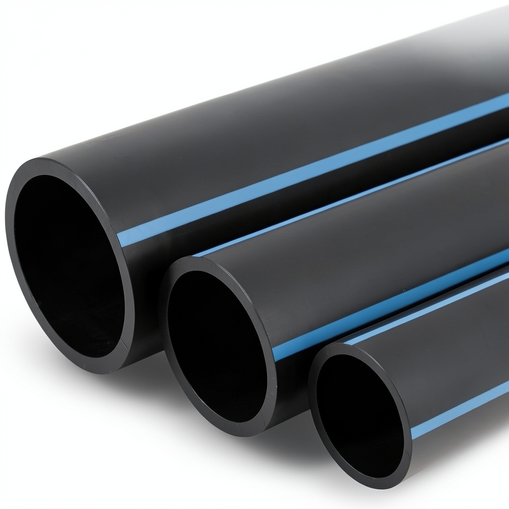 NPF HDPE Pipes Nominal Pressure 4 Bar Outside Diameter 500 mm Thickness 9.8 mm Black