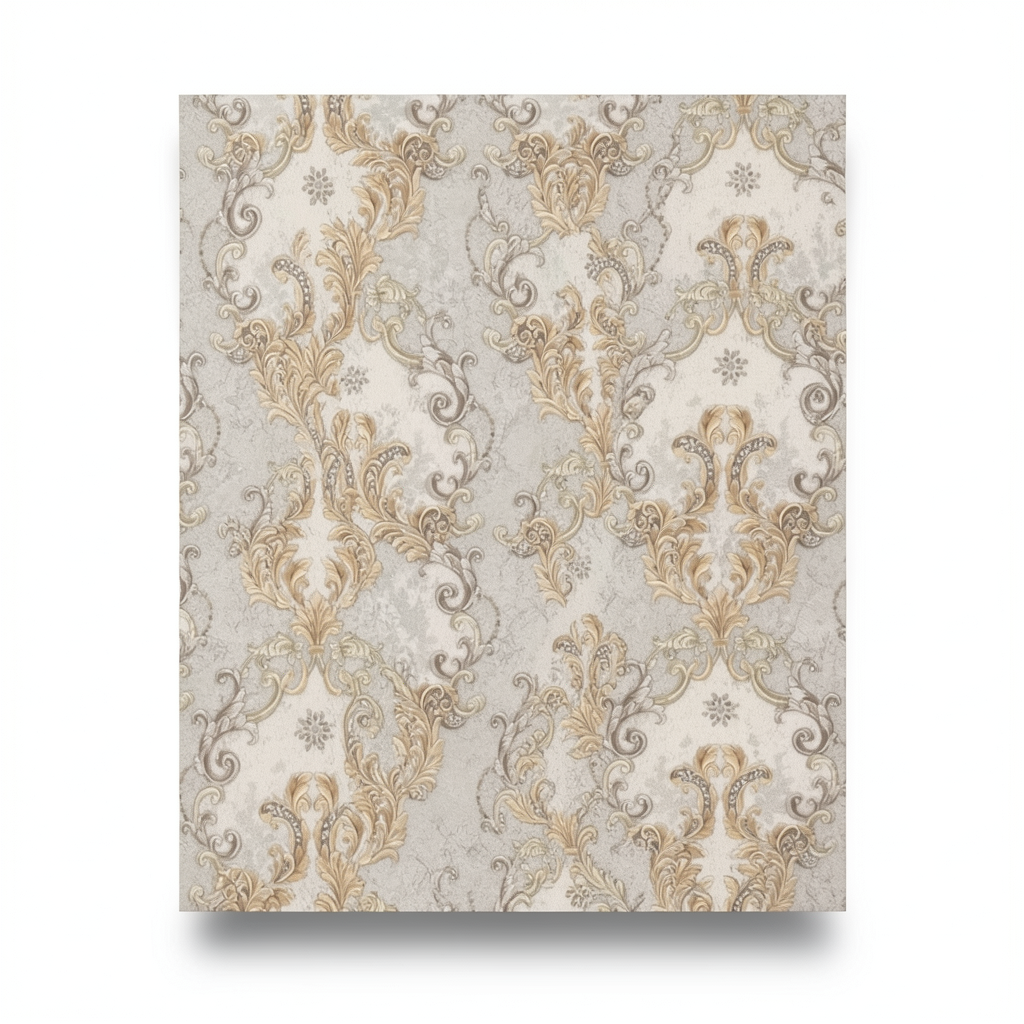 Italian Wallpaper Classic Design 10m x 1.06m, Beige