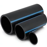 أنابيب HDPE الوطني لشبكات المياه الغير مضغوطة ضغط 4 بار قطر خارجي 710 مم سمك 14 مم لون أسود
