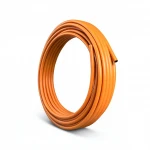 لفة أنابيب HDPE المنى ضغط 10 بار [PE 100] قطر خارجي 40 مم سماكة 3.7 مم لون برتقالي  