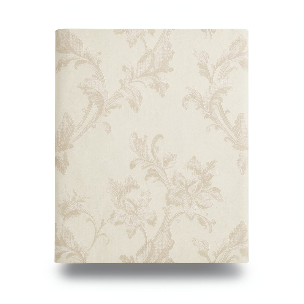 Italian Floral Wallpaper 10m x 0.73m Beige, Model 56809