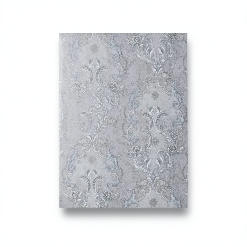 ورق جداري تصميم كلاسيك لون رمادي 10 م × 1.06 م، موديل 82815