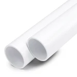 مواسير UPVC ضغط اسمي 10 بار قطر خارجي 250 مم سمك 9.6 مم لون أبيض