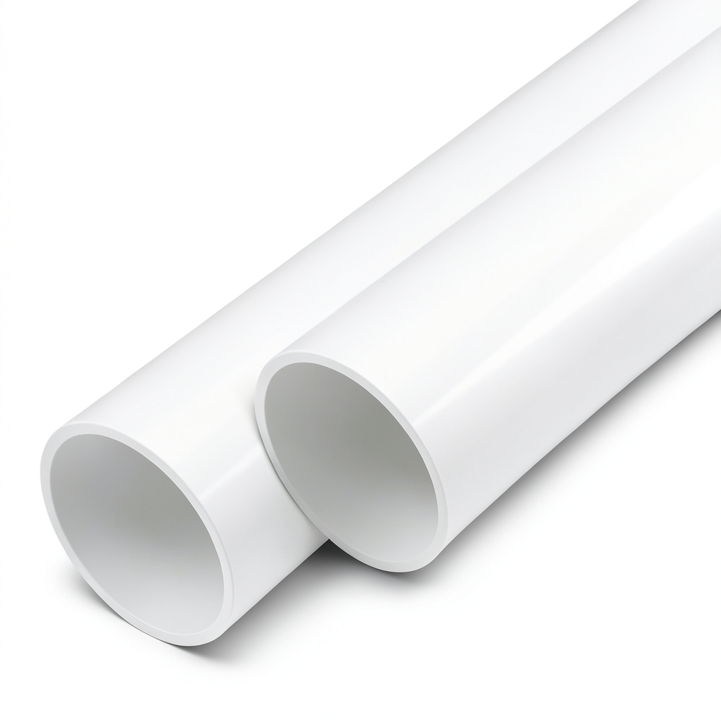 مواسير UPVC ضغط اسمي 10 بار قطر خارجي 225 مم سمك 8.6 مم أبيض
