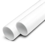 مواسير UPVC ضغط اسمي 10 بار قطر خارجي 50 مم سمك 2.4 مم لون أبيض