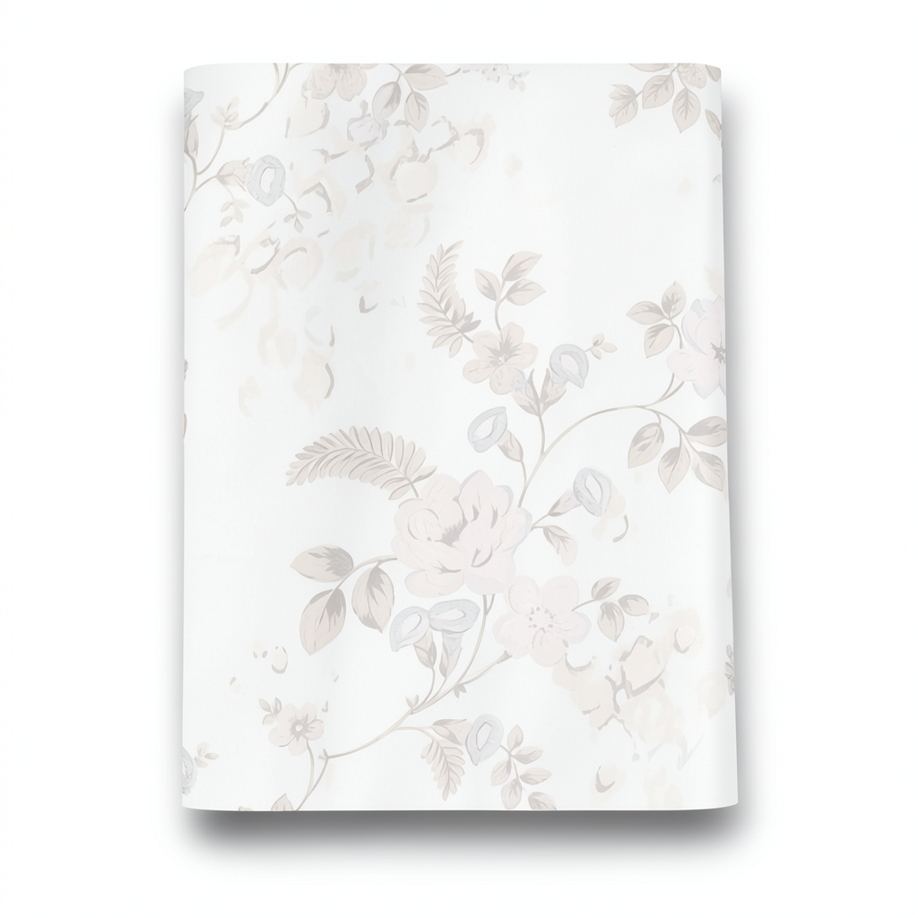 Italian Wallpaper Off White Floral Design, Size 10m x 0.70m, Model rc17019
