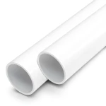 مواسير UPVC ضغط اسمي 10 بار قطر خارجي 50 مم سمك 2.4 مم لون أبيض