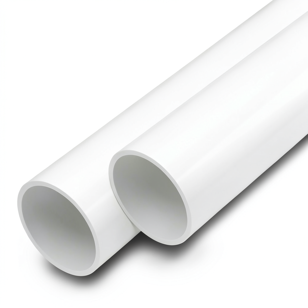مواسير UPVC ضغط اسمي 10 بار قطر خارجي 400 مم سمك 15.3 مم لون أبيض