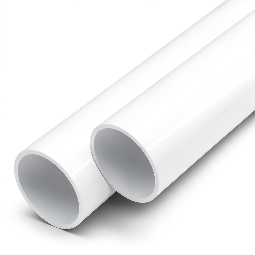 مواسير UPVC ضغط اسمي 10 بار قطر خارجي 75 مم سمك 3.6 مم لون أبيض
