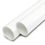 مواسير UPVC ضغط 10 بار قطر خارجي 90 مم سمك 4.3 مم لون أبيض