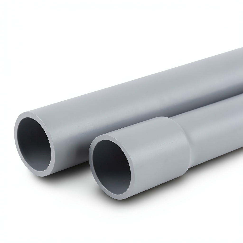 مواسير UPVC مقاس ¾ إنش جدول 80 سمك 3.91 مم لون رمادي