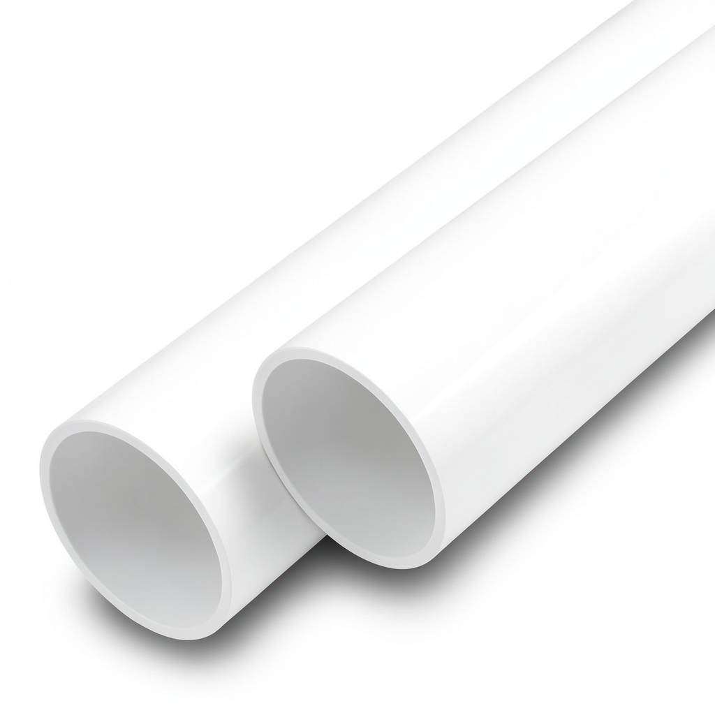 مواسير UPVC ضغط اسمي 10 بار قطر خارجي 75 مم سمك 3.6 مم لون أبيض