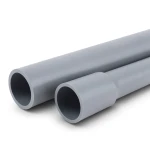 انابيب UPVC مقاس ¼1 إنش جدول 80 سمك 4.85 مم لون رمادي