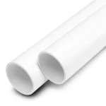 مواسير UPVC ضغط اسمي 10 بار قطر خارجي 250 مم سمك 9.6 مم لون أبيض