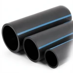 مواسير HDPE الوطني لشبكات المياه ضغط 6 بار قطر خارجي 63 مم سمك 1.9 مم أسود