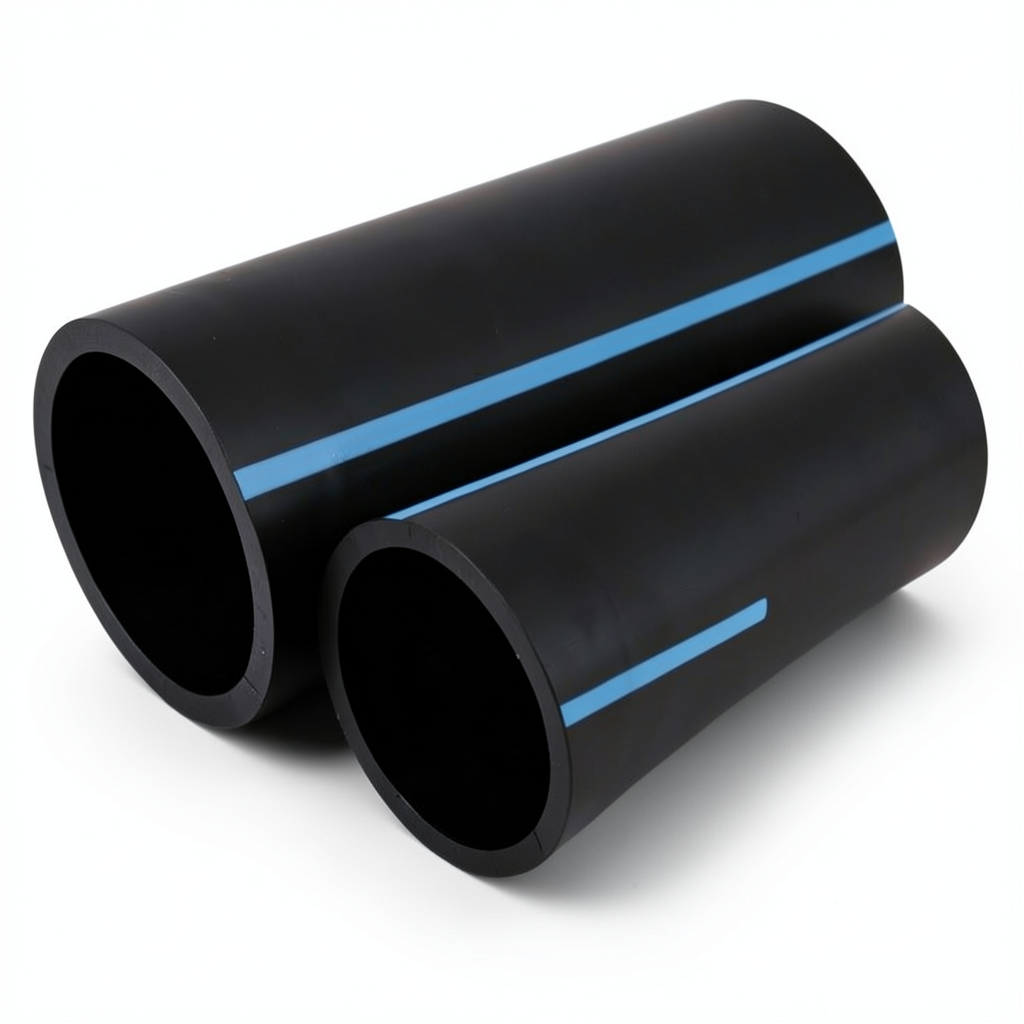 NPF HDPE Pipes Pressure 6 Bar Diameter 50 mm Thickness 1.8 mm Black