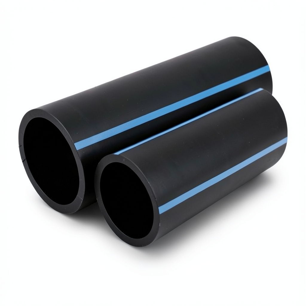 مواسير HDPE الوطني لشبكات المياه ضغط 6 بار قطر خارجي 63 مم سمك 1.9 مم أسود