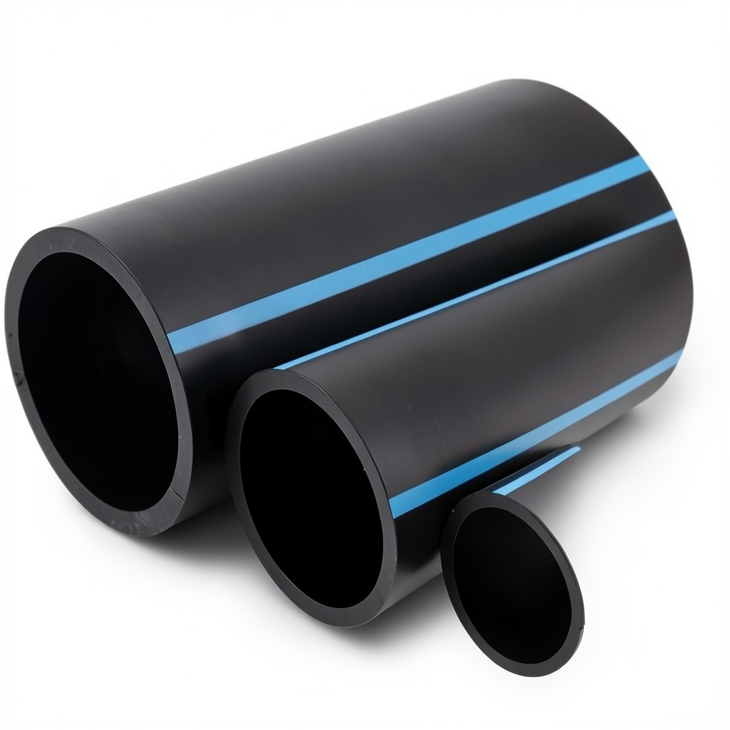 أنابيب HDPE الوطني الضغط 6 بار قطر 75 مم سمك 2.2 مم لون أسود