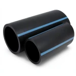 أنابيب HDPE الوطني للضغط العالي 6 بار قطر 110 مم سمك 3.2 مم لون أسود