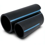 مواسير NPF HDPE ضغط 6 بار قطر خارجي 125 مم سمك 3.7 مم لون أسود