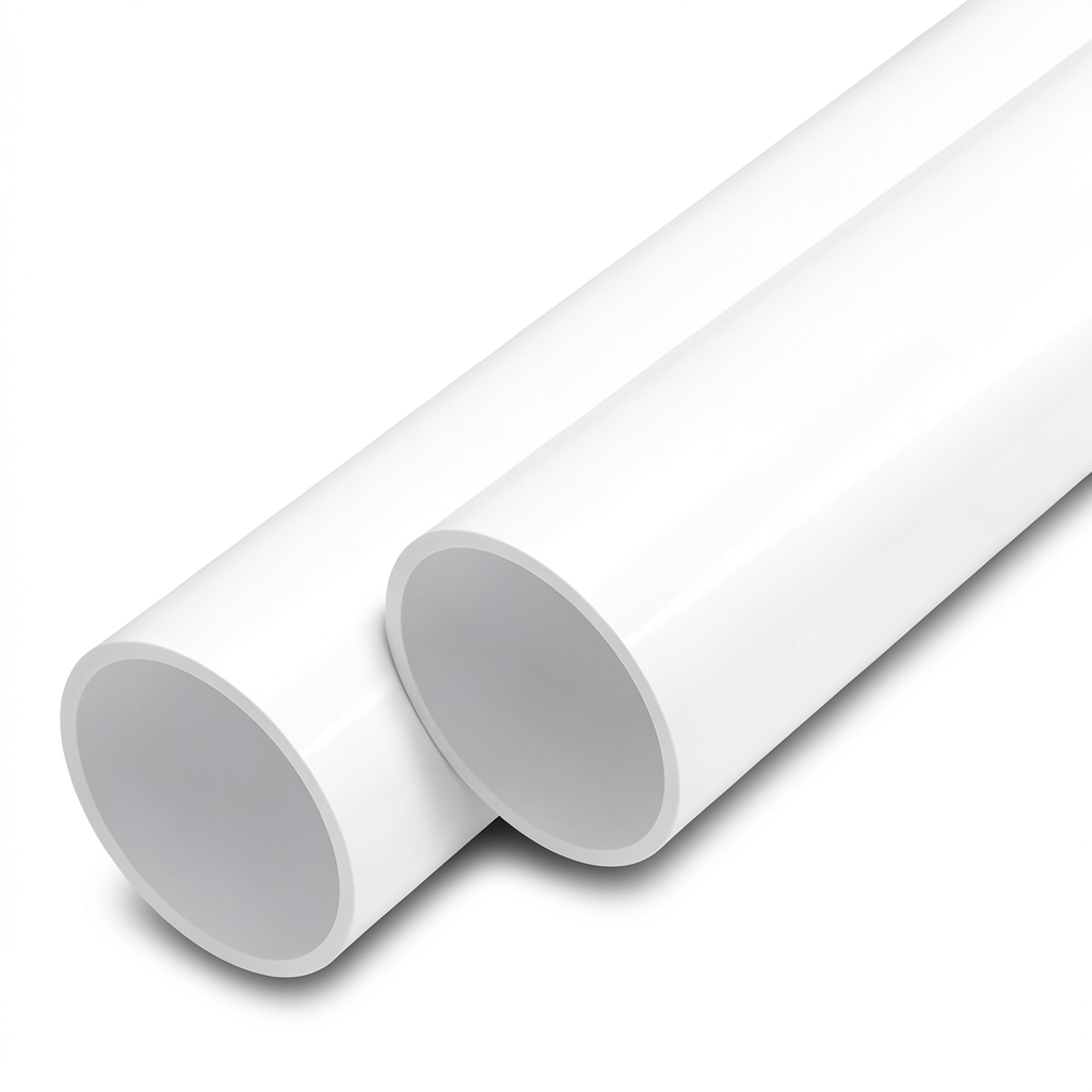 مواسير UPVC ضغط اسمي 10 بار قطر خارجي 75 مم سمك 3.6 مم لون أبيض