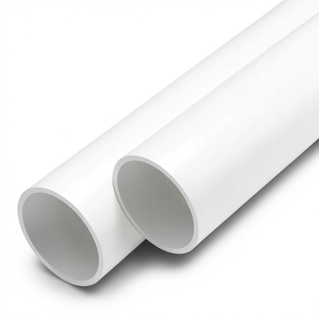 UPVC Pipes Nominal Pressure 10 Bar Outside Diameter 90 mm Thickness 4.3 mm White