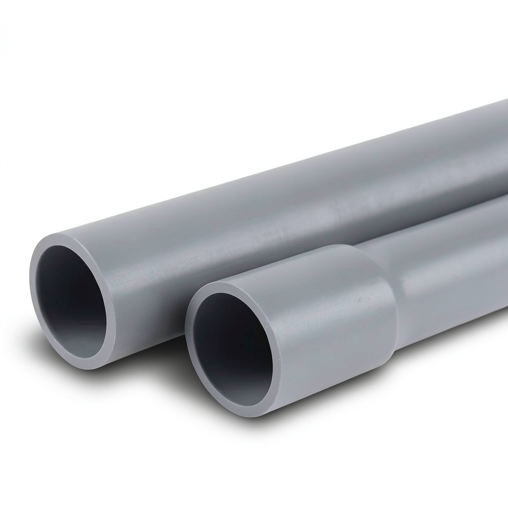 UPVC Pipes 1 Inch Schedule 80 Thickness 4.55 mm Gray