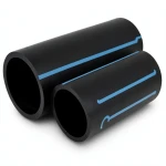 مواسير HDPE الوطني لشبكات المياه ضغط عالي 6 بار قطر 200 مم سمك 5.9 مم أسود