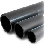 مواسير HDPE الضغط 6 بار قطر 250 مم سمك 7.3 مم لون أسود