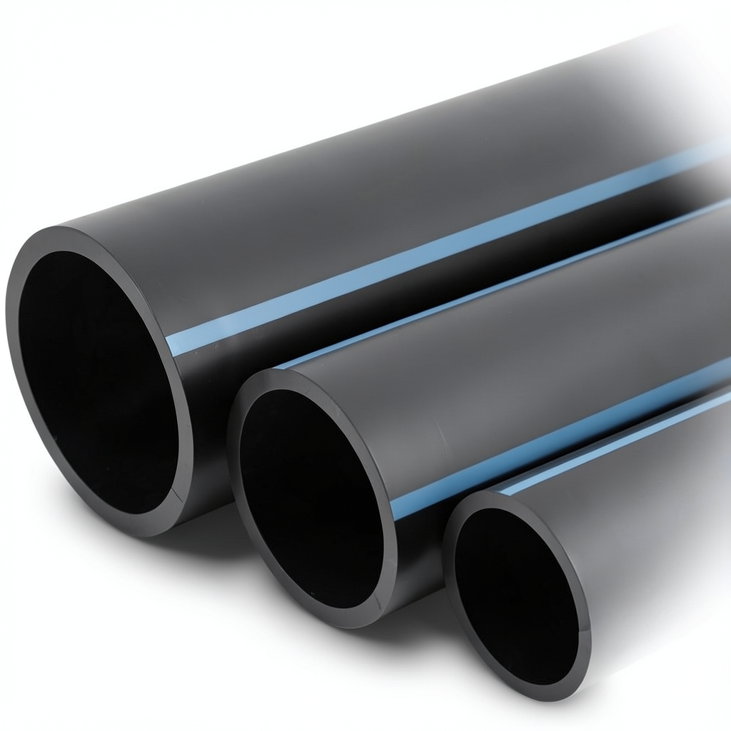 مواسير HDPE الضغط 6 بار قطر 250 مم سمك 7.3 مم لون أسود