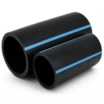 مواسير HDPE الوطني لشبكات المياه ضغط 6 بار قطر 280 مم سمك 8.2 مم أسود