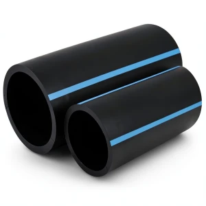 NPF HDPE Pipes Pressure 6 Bar Diameter 280 mm Thickness 8.2 mm Black
