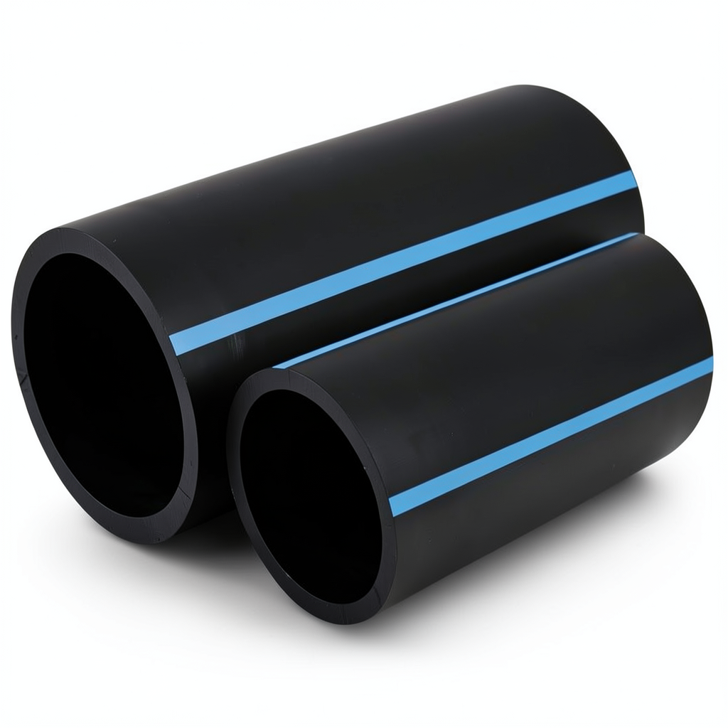 مواسير HDPE الوطني لشبكات المياه ضغط 6 بار قطر 280 مم سمك 8.2 مم أسود
