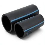 مواسير HDPE الوطني لشبكات المياه ضغط 6 بار قطر 355 مم سمك 10.4 مم أسود