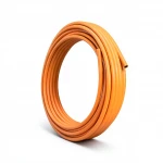لفة أنابيب بلاستيك HDPE المنى ضغط 10 بار [PE 100] قطر خارجي 25 مم سماكة 3 مم لون برتقالي  