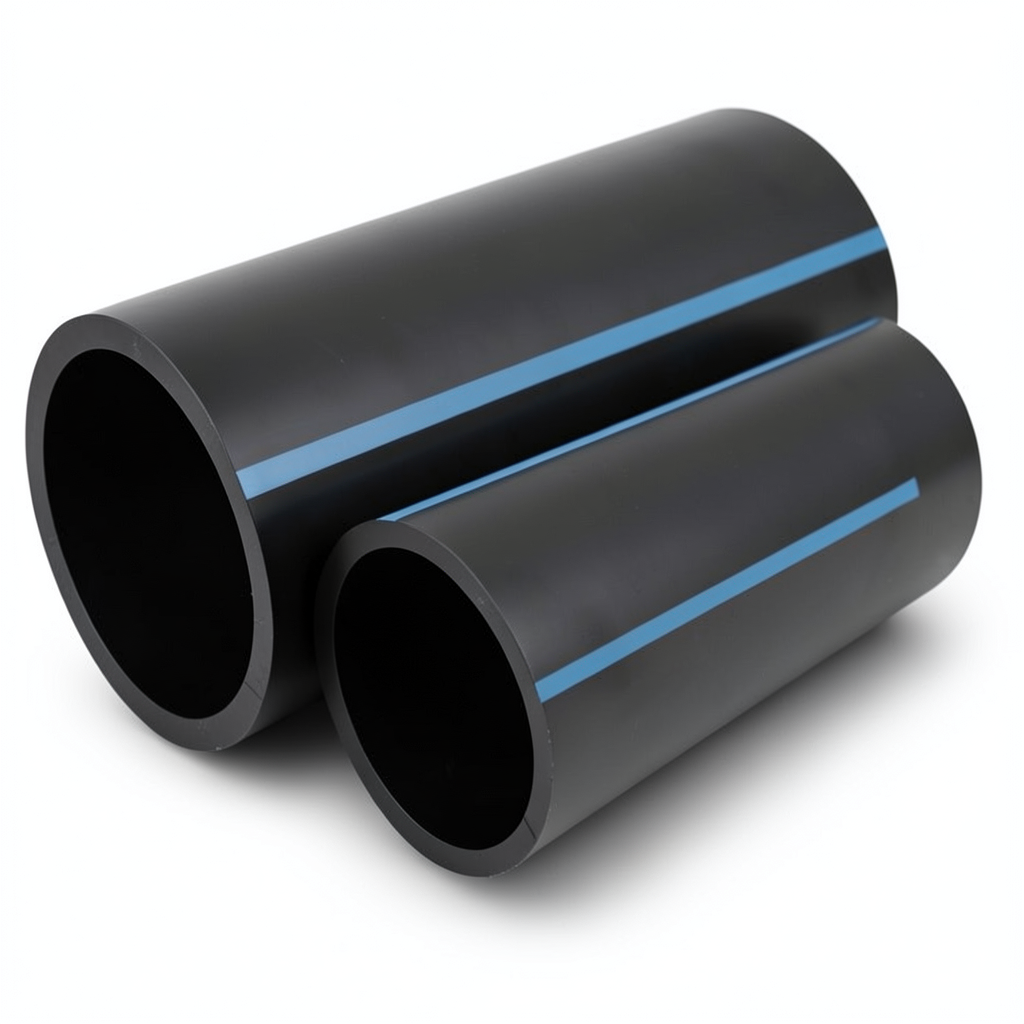 مواسير HDPE الوطني لشبكات المياه ضغط 6 بار قطر 355 مم سمك 10.4 مم أسود