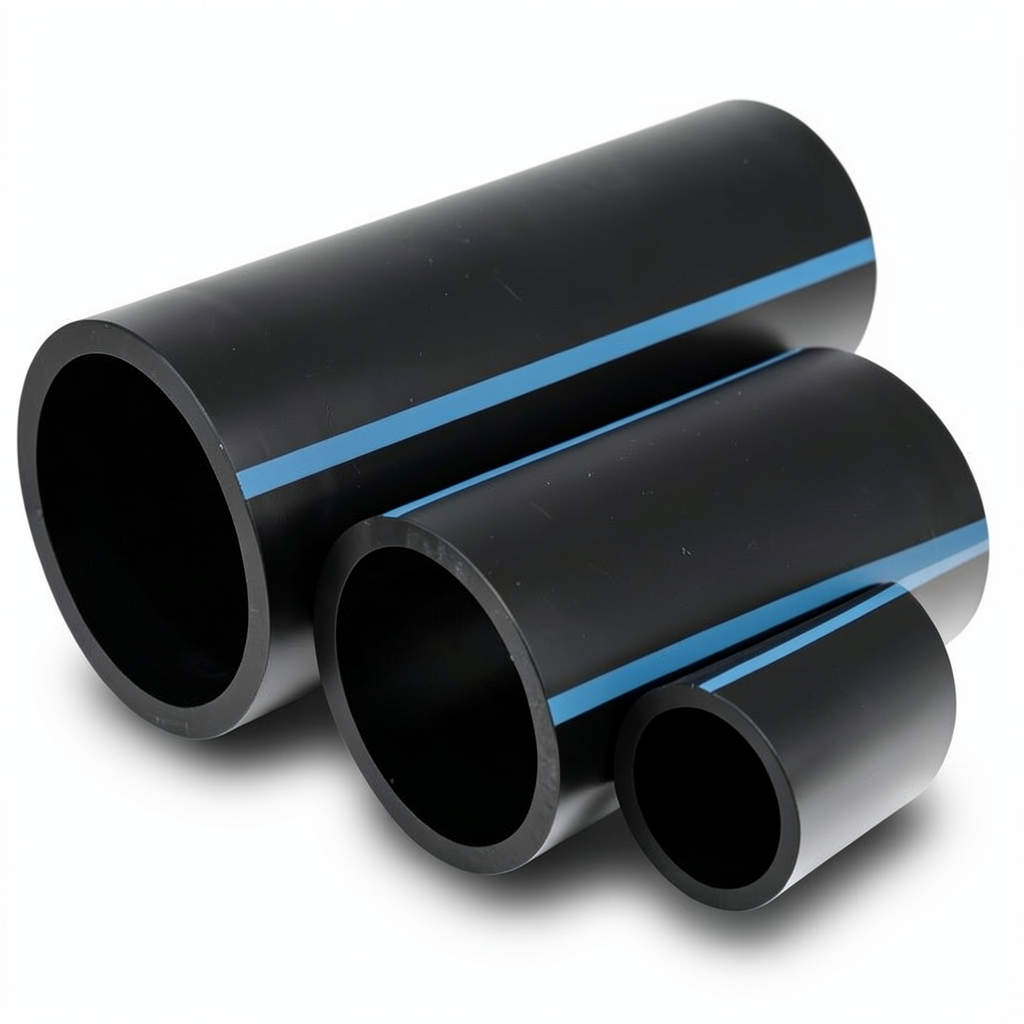 NPF HDPE Pipes Pressure 6 Bar Outside Diameter 400 mm Thickness 11.7 mm Black