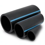 مواسير HDPE الوطني لشبكات المياه ذات الضغط العالي 6 بار قطر خارجي 450 مم سمك 13.2 مم لون أسود
