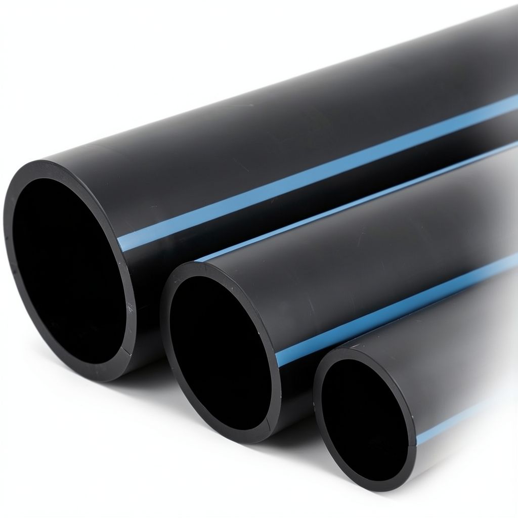 أنابيب HDPE الوطني الضغط 6 بار قطر 75 مم سمك 2.2 مم لون أسود