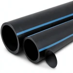 أنابيب HDPE NPF ضغط 6 بار قطر خارجي 90 مم سمك 2.7 مم لون أسود