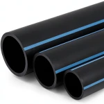 مواسير HDPE الوطني لشبكات المياه ضغط 6 بار قطر خارجي 630 مم سمك 18.4 مم أسود