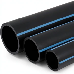 مواسير HDPE الوطني لشبكات المياه ضغط 6 بار قطر خارجي 630 مم سمك 18.4 مم أسود