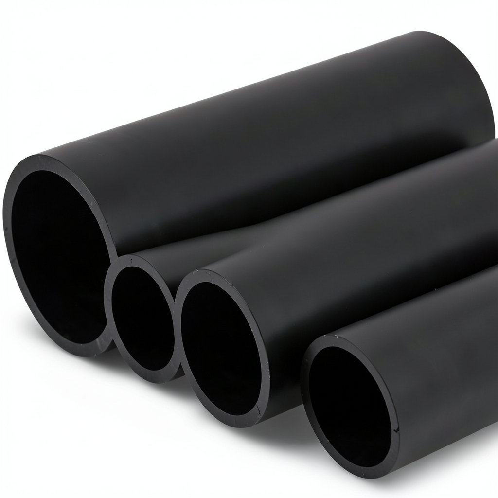مواسير NPF HDPE ضغط 6 بار قطر خارجي 125 مم سمك 3.7 مم لون أسود