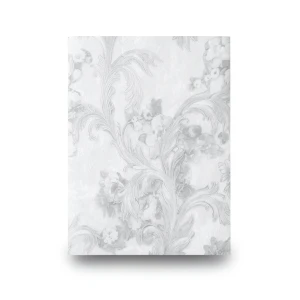 Italian Wallpaper Gray Color Floral Design, Size 10mx0.70m, Model rc17053