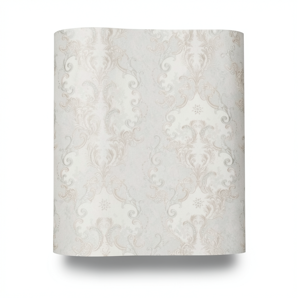 Italian Wallpaper Classic Design 10m x 1.06m Pale Beige, Model 82812