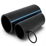 مواسير HDPE الضغط 6 بار قطر 250 مم سمك 7.3 مم لون أسود