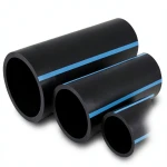 مواسير HDPE الوطني لشبكات المياه ضغط 6 بار قطر 280 مم سمك 8.2 مم أسود